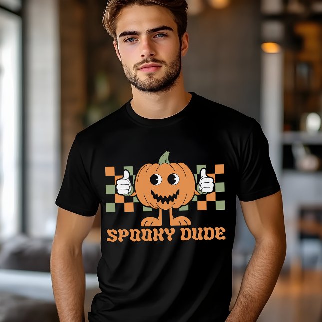 T-shirt En Tri-matière Halloween Éffrayant Dude Citrouille (Créateur téléchargé)