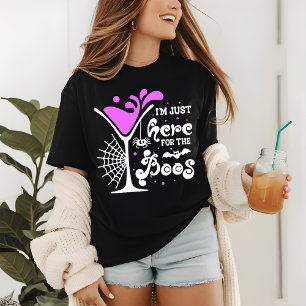 T-shirt En Tri-matière Halloween Je suis ici pour les Boos Drôle Boos