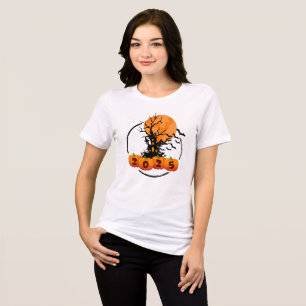 T-shirt En Tri-matière Halloween pour le visage Citrouille