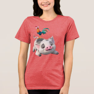 T-shirt En Tri-matière Heihei et Pua Playtime