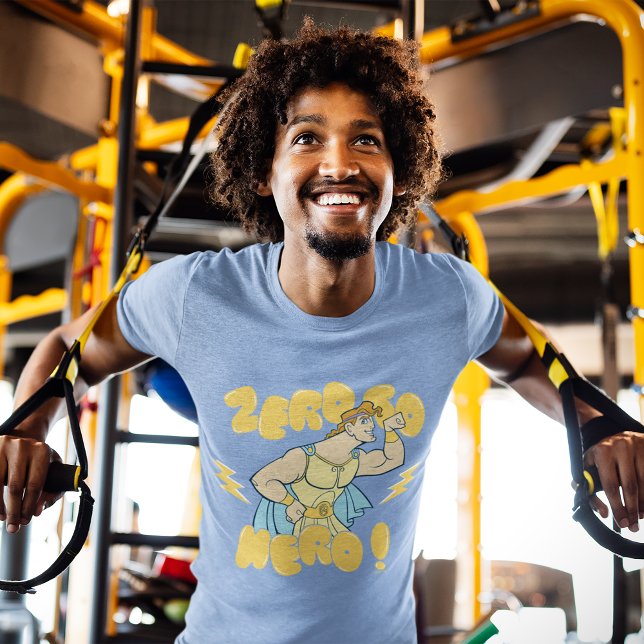 T-shirt En Tri-matière Hercules - Zero to Hero Tri-Blend Shirt (Person wearing t-shirt)