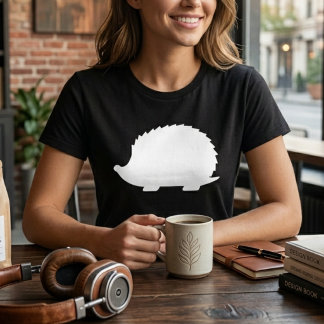 T-shirt En Tri-matière Hérisson Blanc