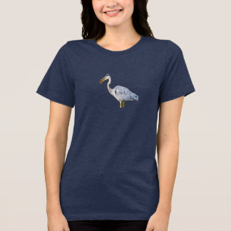 T-shirt En Tri-matière Héron Capturant des Proies Clipart - Héron Cendré