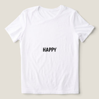 T-SHIRT EN TRI-MATIÈRE HEUREUX SIMPLE