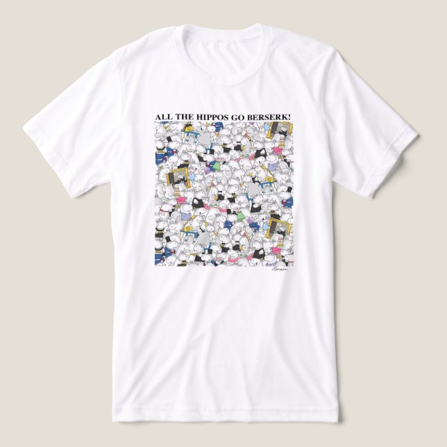 T-shirt En Tri-matière HIPPOS GO BERSERK ! Sandra Boynton T-Shirt (Design Recto)