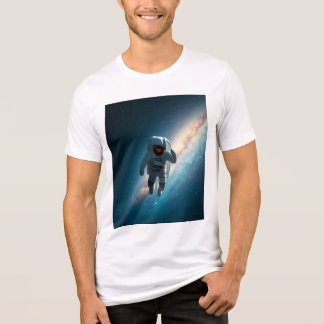 T-shirt En Tri-matière Homme Bella+Canvas Tri-blend Astronaute Galaxie