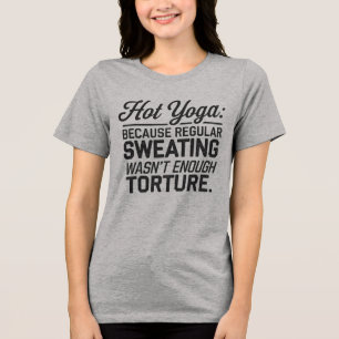 T-shirt En Tri-matière Hot Yoga : La transpiration régulière n’était pas