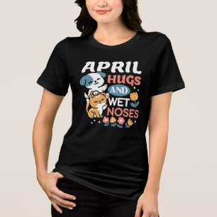 T-shirt En Tri-matière Hugs, Nez Humide et Vibes de Printemps - Animaux d