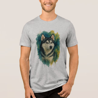 T-shirt En Tri-matière Husky Spirit Aquarelle Majesté