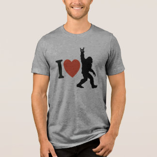 T-shirt En Tri-matière I Love Bigfoot Rock On