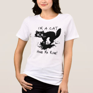 T-shirt En Tri-matière Identifier comme Chat ou essayer d'être drôle Humo