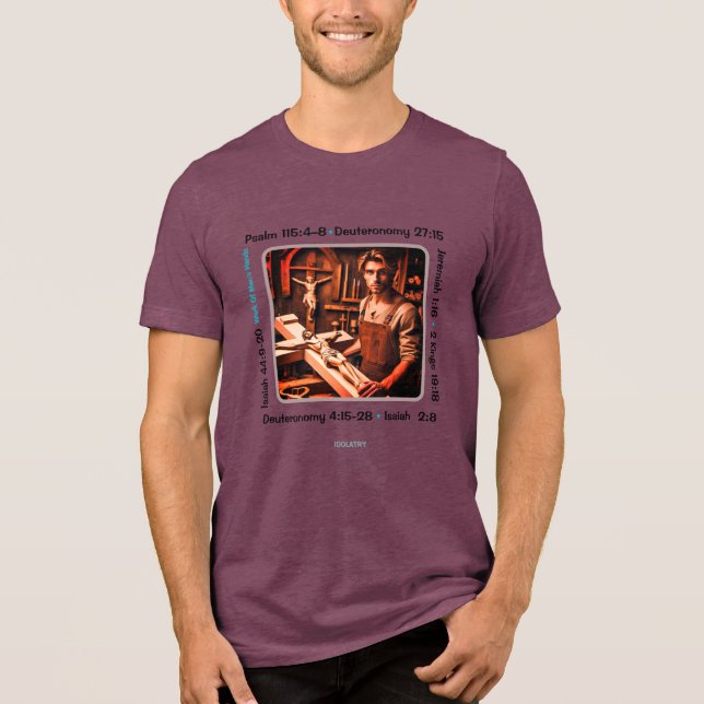 T-shirt En Tri-matière Idolatry 002 T-Shirt Tri-Blend Shirt (Recto)