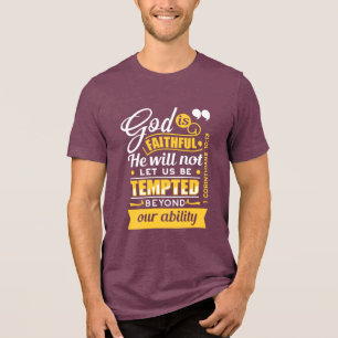 T-shirt En Tri-matière Il ne vous laissera pas être tenté – Verset bibliq