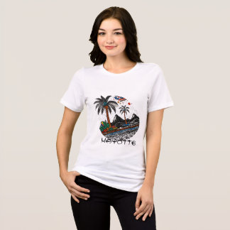 T-SHIRT  EN TRI-MATIÈRE ÎLE DE MAYOTTE