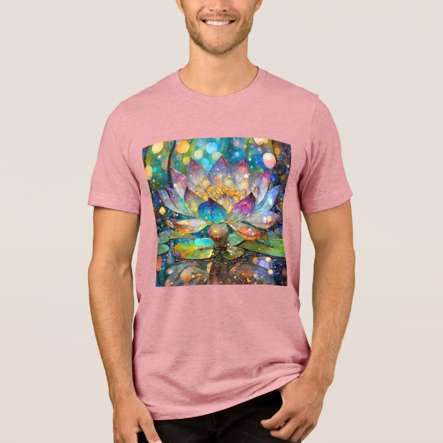 T-shirt En Tri-matière Illuminated Blooming Lotus Flower (Recto)