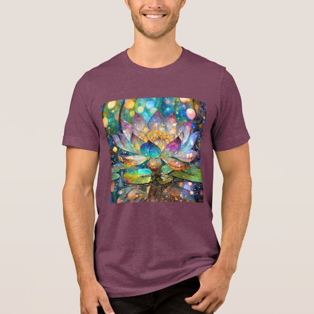 T-shirt En Tri-matière Illuminated Blooming Lotus Flower (Recto)