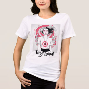 T-shirt En Tri-matière Illustration chic ciblée en gras