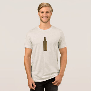 T-shirt En Tri-matière Illustration de bouteille en verre ambre