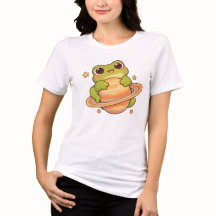 Illustration de grenouille Kawaii mignonne Saturne