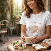 Illustration florale et café à l'aquarelle cosy