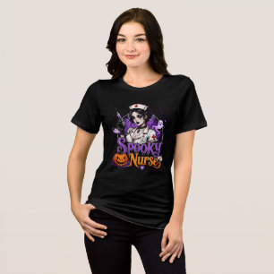 T-shirt En Tri-matière Infirmière effrayante d'Halloween
