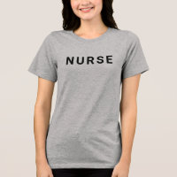 INFIRMIÈRE Texte Athlétique Grey Tri-Blend