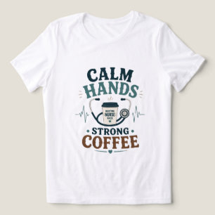 T-shirt En Tri-matière Infirmière Vie Café Compassion Répéter Drôle Infir
