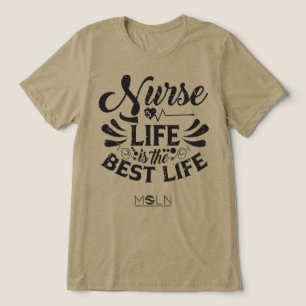 T-shirt En Tri-matière Infirmière Vie Légère Tri-Mélange Tee