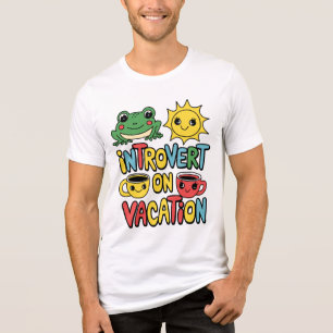 T-shirt En Tri-matière Introvert Vacation Mode homme à manches courtes