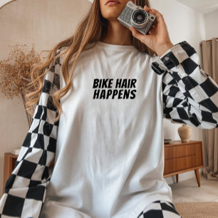 T-shirt En Tri-matière Ironie de fille à vélo noir