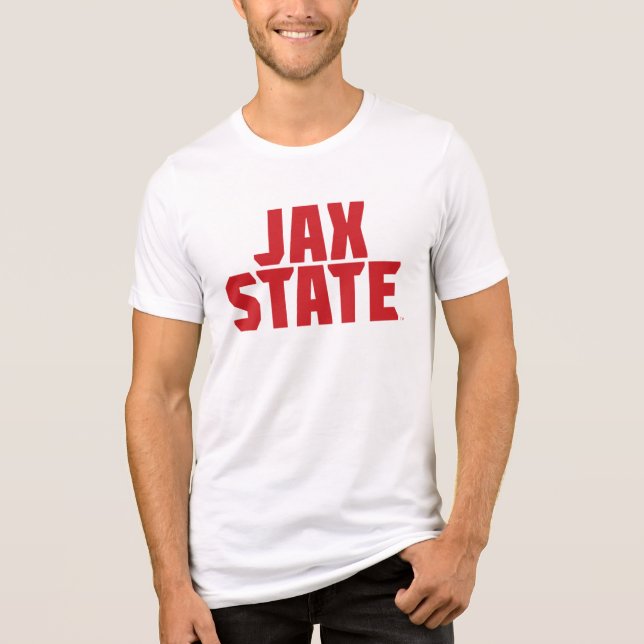 T-shirt En Tri-matière Jacksonville State University JAX STATE Bold Red (Recto)