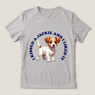 T-shirt En Tri-matière J'ai embrassé un chiot Jack Russell