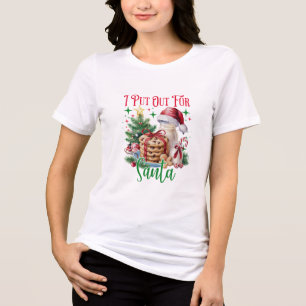 T-shirt En Tri-matière J'Ai Sorti Pour Père Noël Funny Noël Tri-Blend Shi