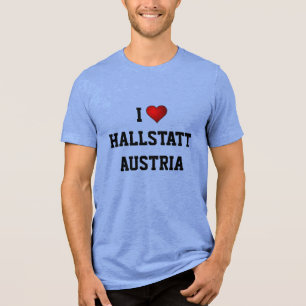 T-SHIRT  EN TRI-MATIÈRE J'AIME HALLSTATT, AUTRICHE