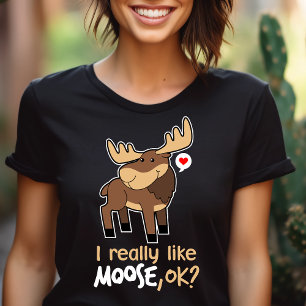 T-shirt En Tri-matière J'aime Juste Vraiment les Orignaux, Ok ? Amoureux 