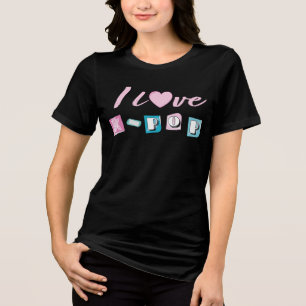 T-shirt En Tri-matière J'aime la musique coréenne K-pop fan de black pink