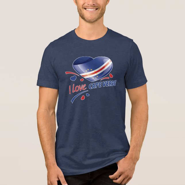 T-shirt En Tri-matière J'aime le Cap Vert (Recto)