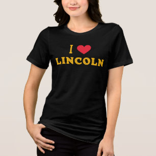 T-shirt En Tri-matière j'aime Lincoln, Nebraska