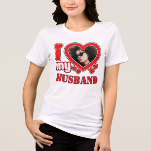 T-shirt En Tri-matière J'Aime Mon Mari Personnalisé