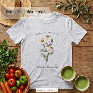 T-shirt En Tri-matière Jardin botanique de Matricaria Chamomilla