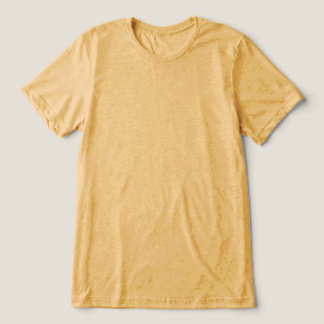 T-shirt En Tri-matière Jaune Moutarde Uni Vierge Rien sur le Devant