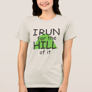 T-shirt En Tri-matière Je cours pour la colline de elle le © - coureur