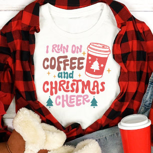 T-shirt En Tri-matière Je fonctionne au café et à la joie de Noël
