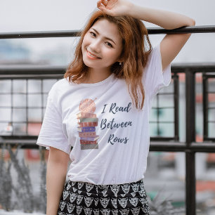 T-shirt En Tri-matière Je lis entre les rangs Livre de tricot au crochet