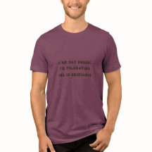 Je ne pose pas, je tolère votre grief Tee