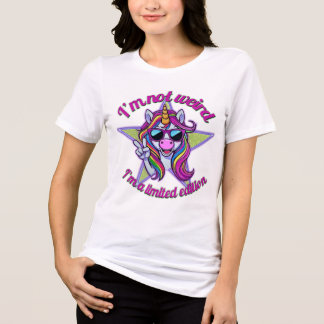 T-shirt En Tri-matière Je ne suis pas bizarre, je suis une licorne en édi