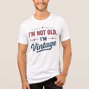 T-shirt En Tri-matière Je ne suis pas vieille, je suis Vintage
