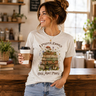 T-shirt En Tri-matière Je préfère les livres à la plupart des gens
