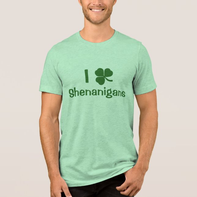 T-shirt En Tri-matière Je Shamrock Aime Les Shenanigans (Recto)