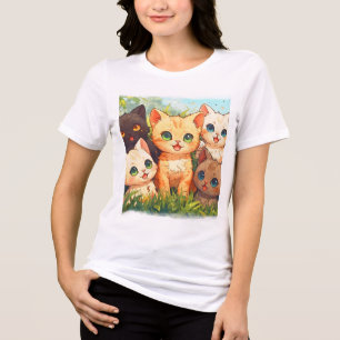 T-shirt En Tri-matière Je suis à Kitten Heaven - Dessin de chat